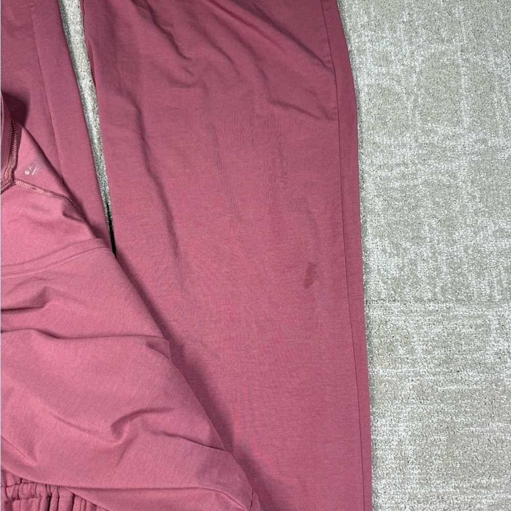 Athleta Pink Willow Jumpsuit Wide Leg Size Large - Picture 9 of 9